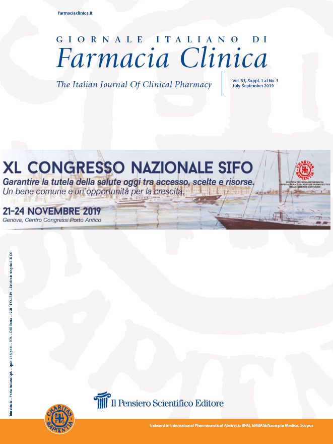 2019 Vol. 33 Suppl. 1 al N. 3 Luglio-SettembreGarantire la tutela della salute oggi tra accesso, scelte e risorse.
Un bene comune e un'opportunità per la crescita